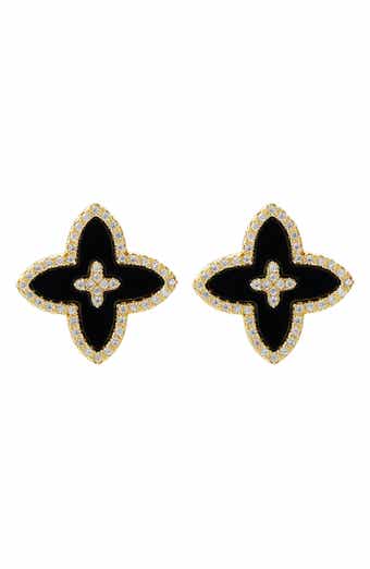 Adornia Cubic Zirconia Flower Stud Earrings