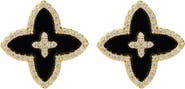 Adornia Cubic Zirconia Flower Stud Earrings