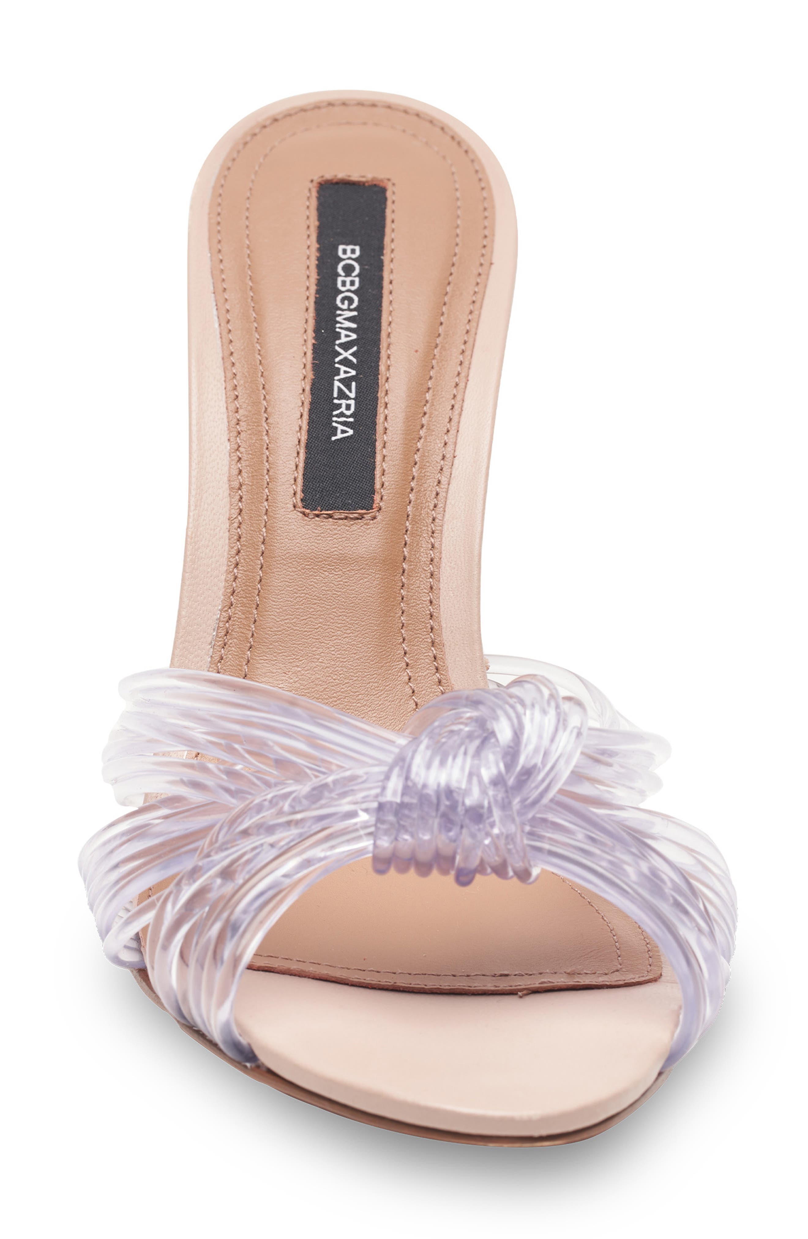 Delilah Slide Sandal, Alternate, color, NUDE/ CLEAR