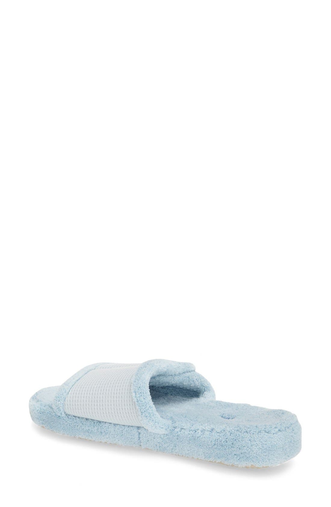 Waffle Spa Slide Slipper (Nordstrom Exclusive), Alternate, color, POWDER BLUE