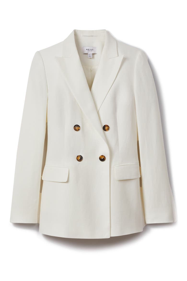 Lori Double Breasted Blazer, Alternate, color, WHITE