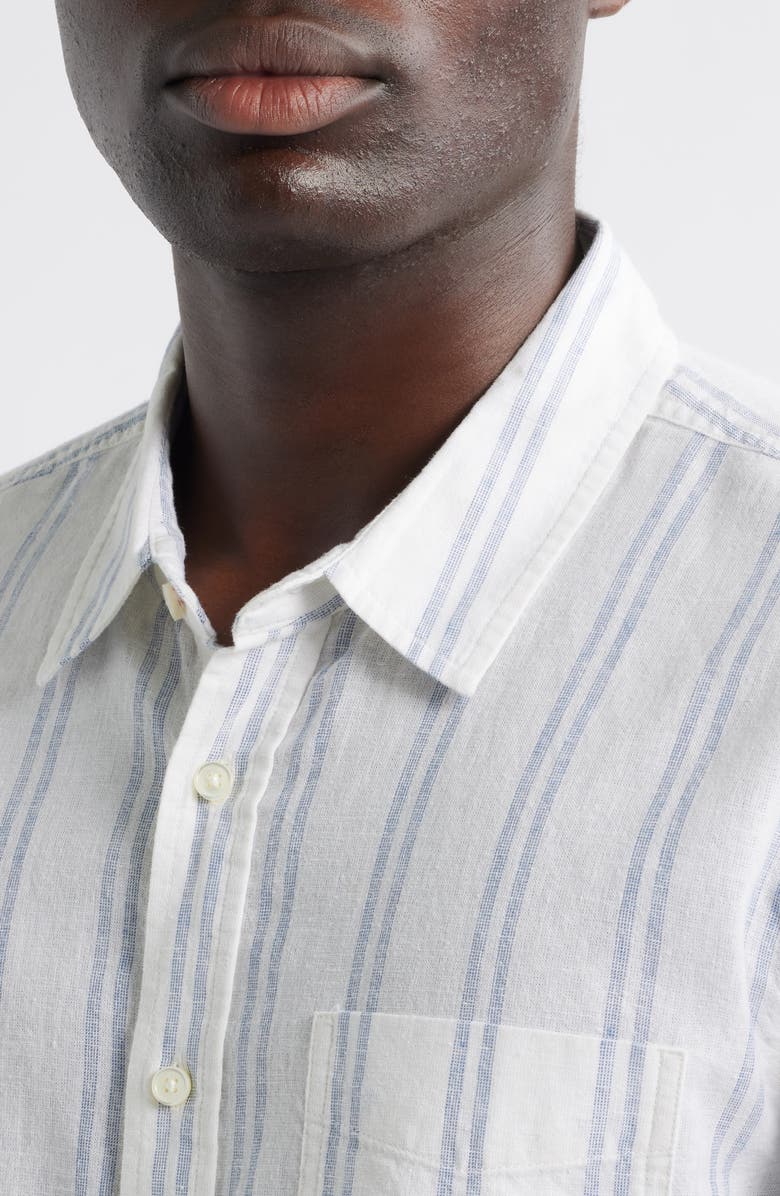 Rails Clyde Stripe Hemp & Cotton Button-Up Shirt, Alternate, color,