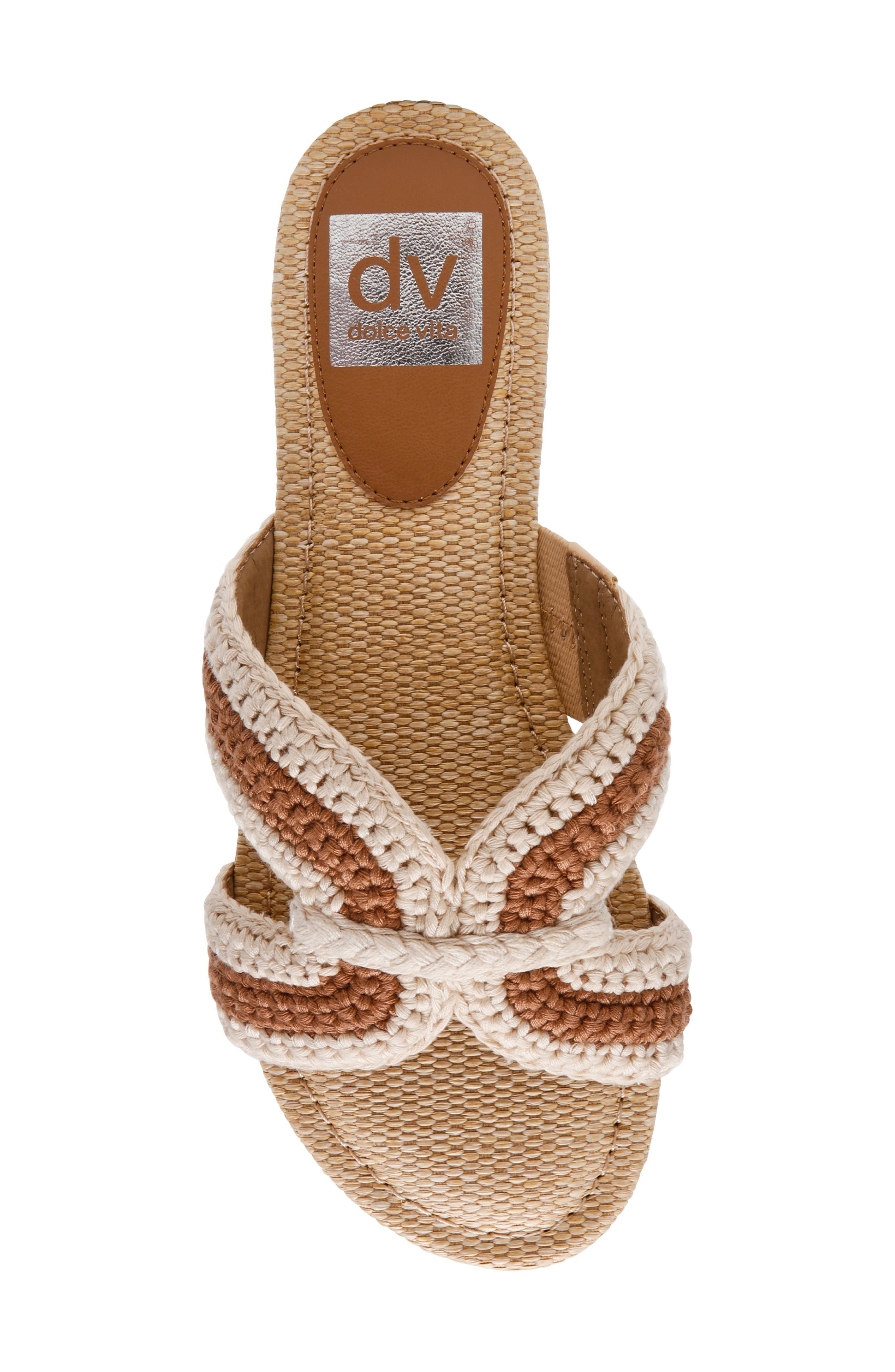 DV by Dolce Vita Geeya Slide Sandal, Alternate, color, Toffee