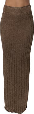 JLUXLABEL Resort Metallic Maxi Skirt