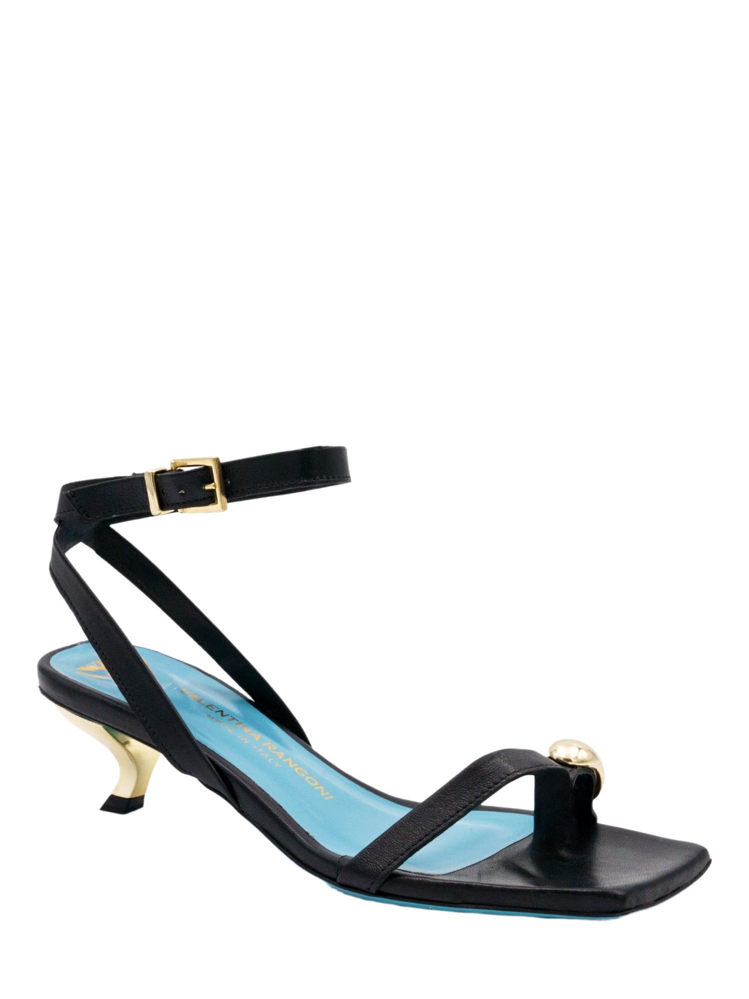 Valentina Rangoni Velia  Ankle Strap Sandal, Main, color, Black