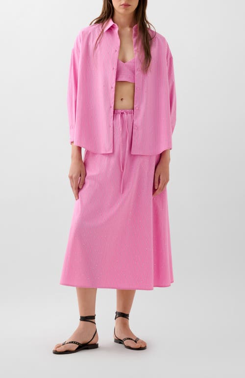Scalpers Strass Set Shirt In Pink
