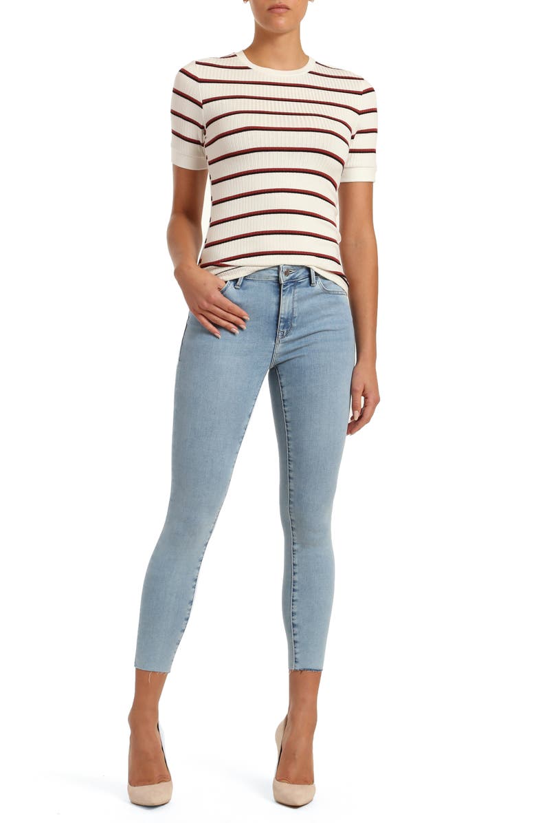 Mavi Jeans Tess High Waist Ankle Skinny Jeans, Alternate, color, 