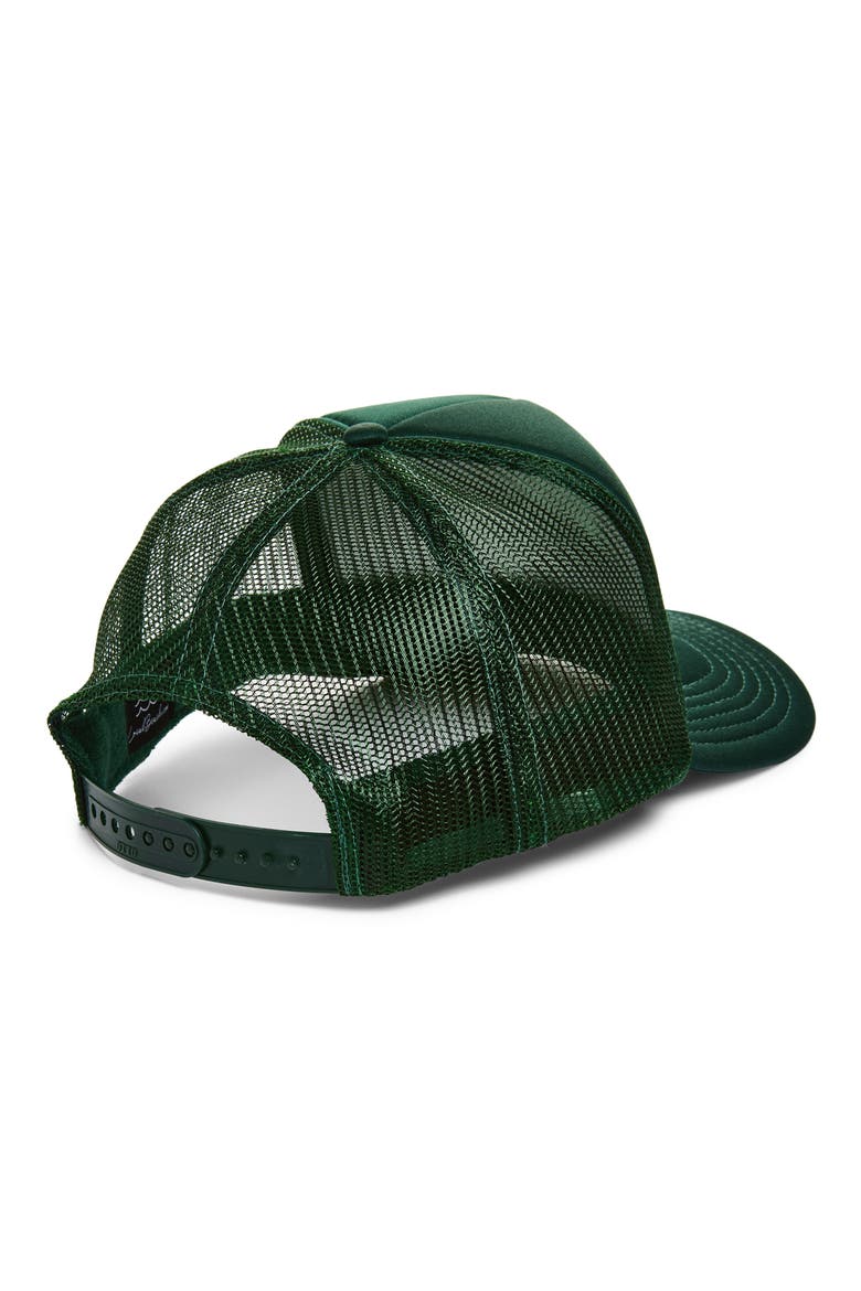 Good Times USA Trucker Hat, Alternate, color, DARK GREEN