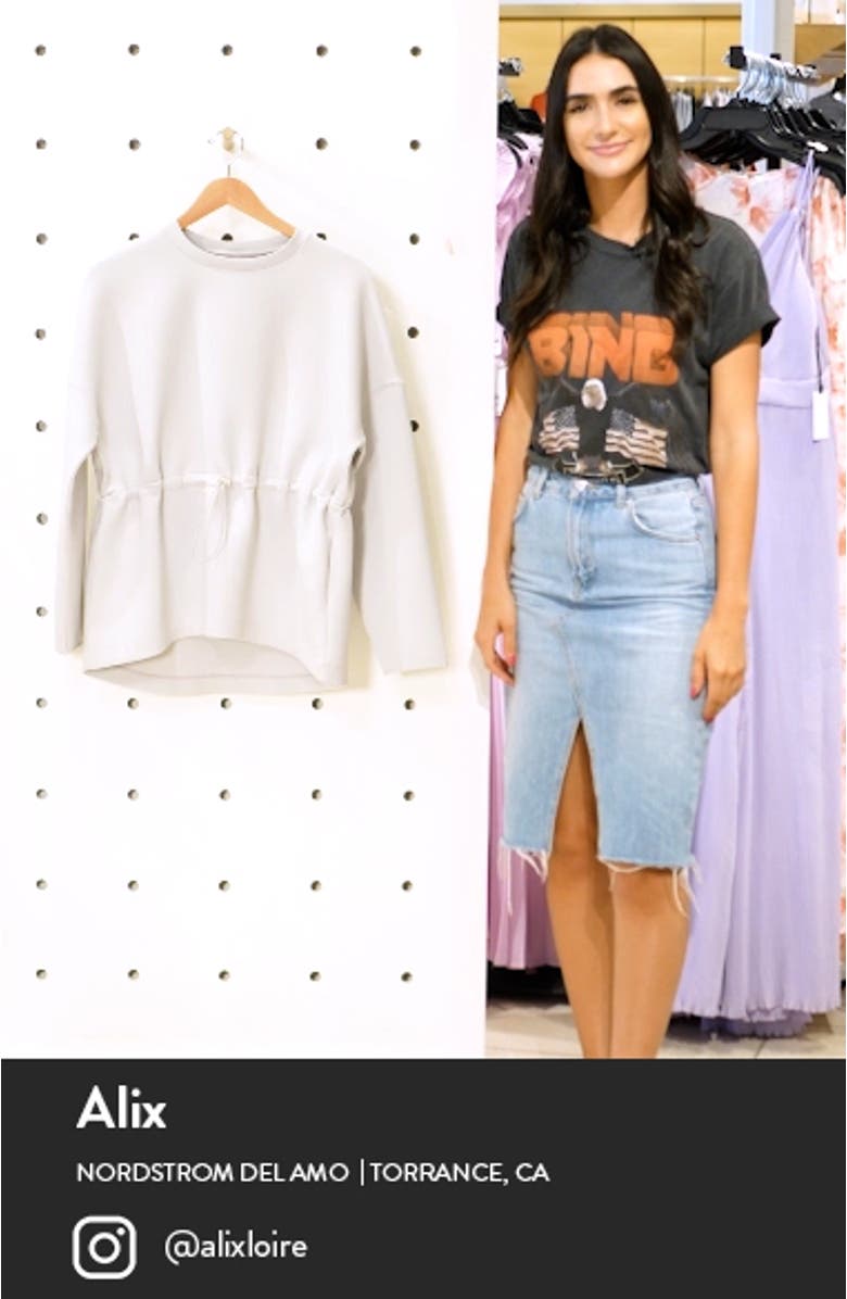 Grace Toggle Crewneck Sweatshirt, sales video thumbnail