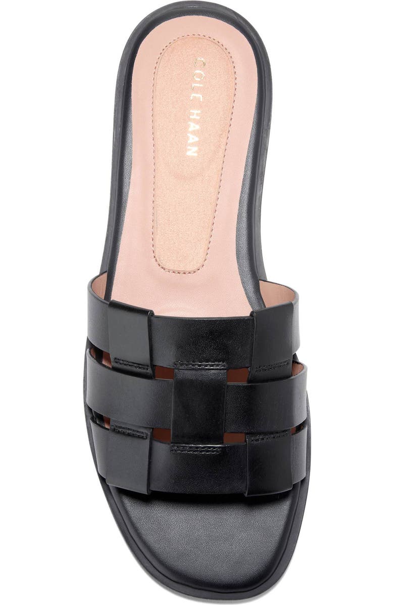 Cole Haan Ensley Go-To Slide Sandal, Alternate, color, Black Leather