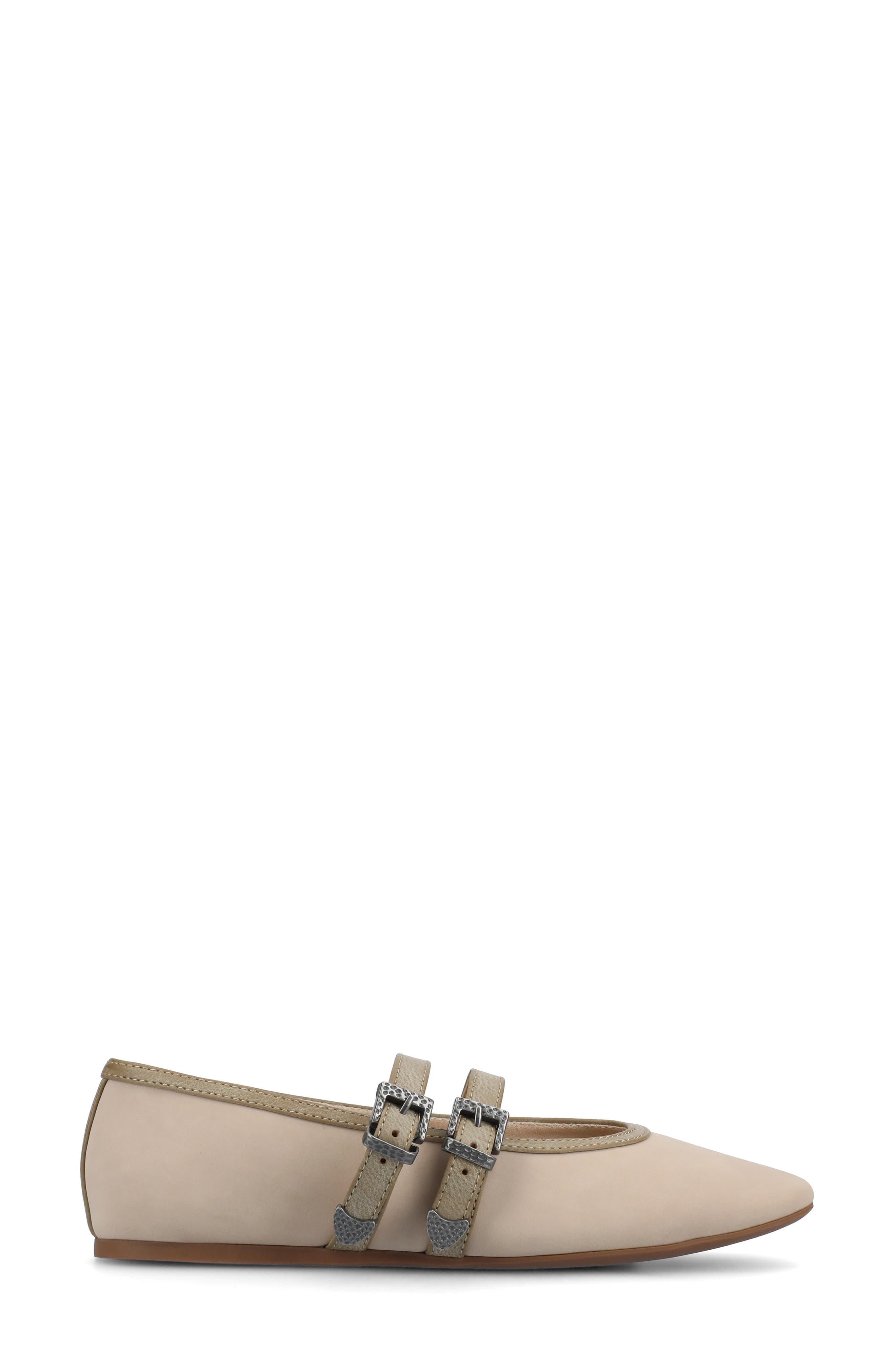 Florene Double Buckle Mary Jane Flat, Alternate, color, SAND