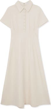 Reiss Mari Short Sleeve Midi Dress