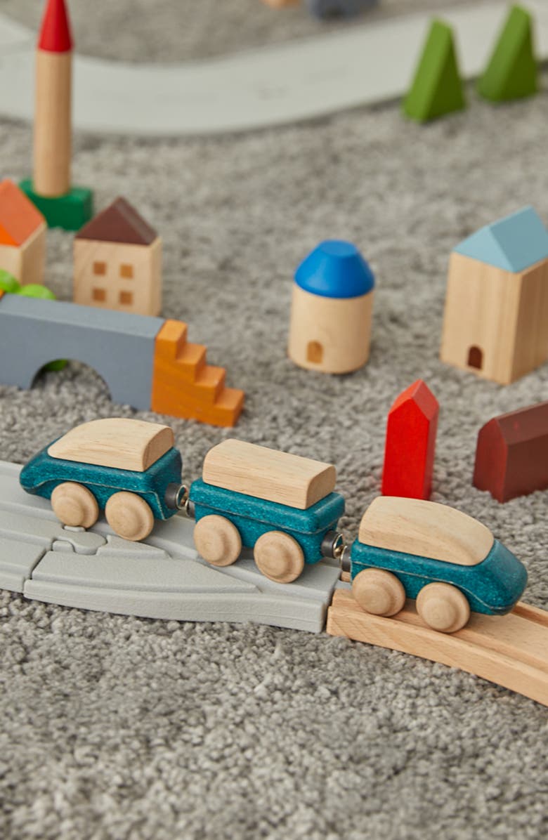 PlanToys<sup>®</sup> Rubber Road & Rail Adaptor Tracks, Alternate, color, Assorted