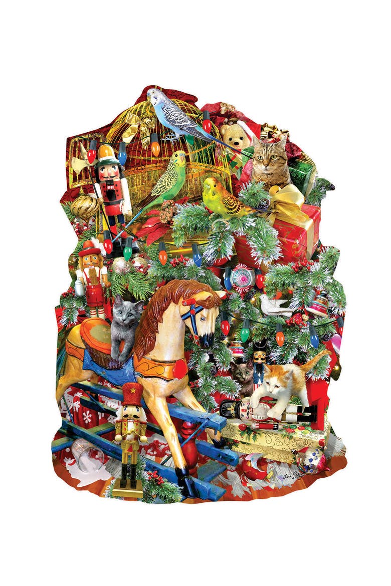Holiday Havoc 1000 piece Jigsaw Puzzle for Adults Special Shape, Alternate, color, Multicolor