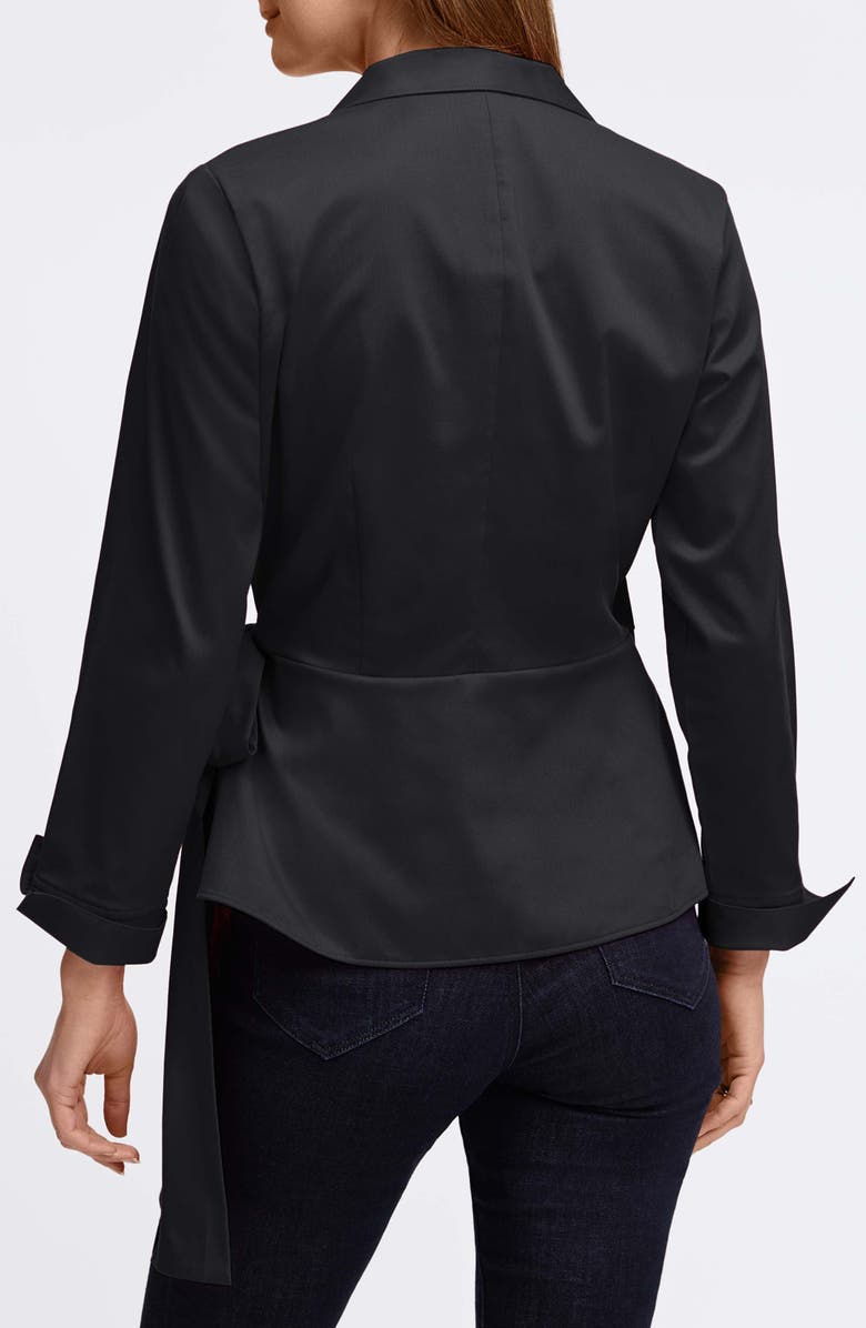 Foxcroft Salina Stretch Cotton Blend Wrap Shirt, Alternate, color, 
