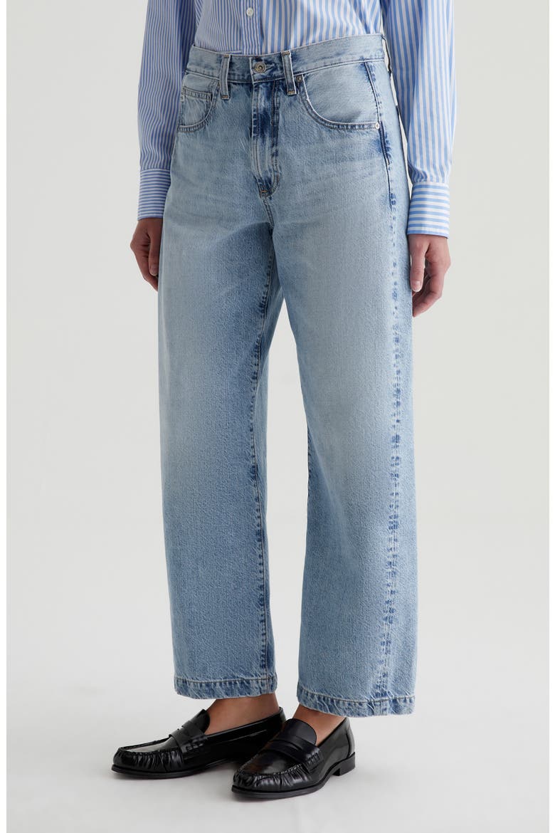 Hattie High Waist Ankle Wide Barrel Leg Jeans, Alternate, color, INTUITION