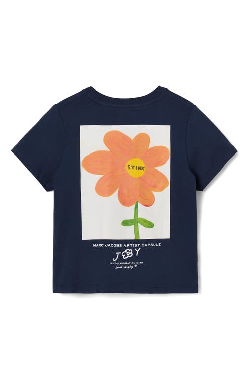 Marc Jacobs Stinky Flower Graphic T-shirt In Blue