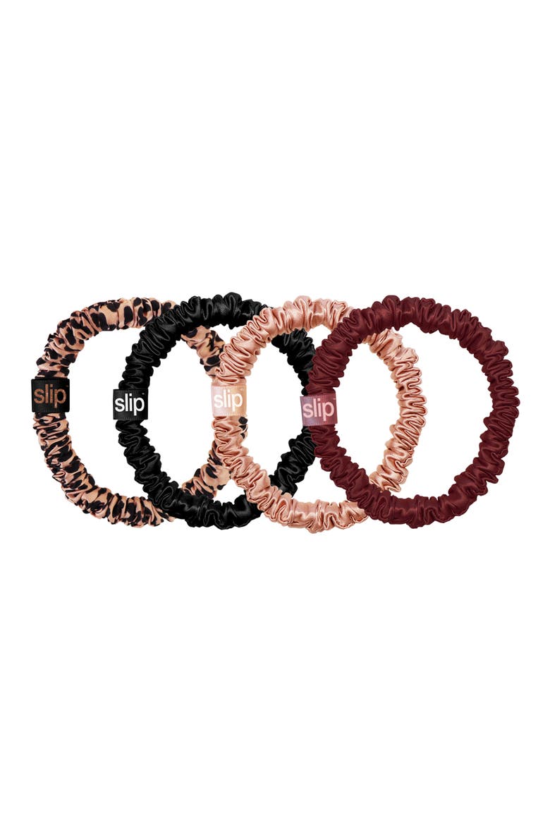 Pure Silk Skinny Hair Tie Rose Gold Holiday Bauble (Limited Edition), Alternate, color, NO COLOR