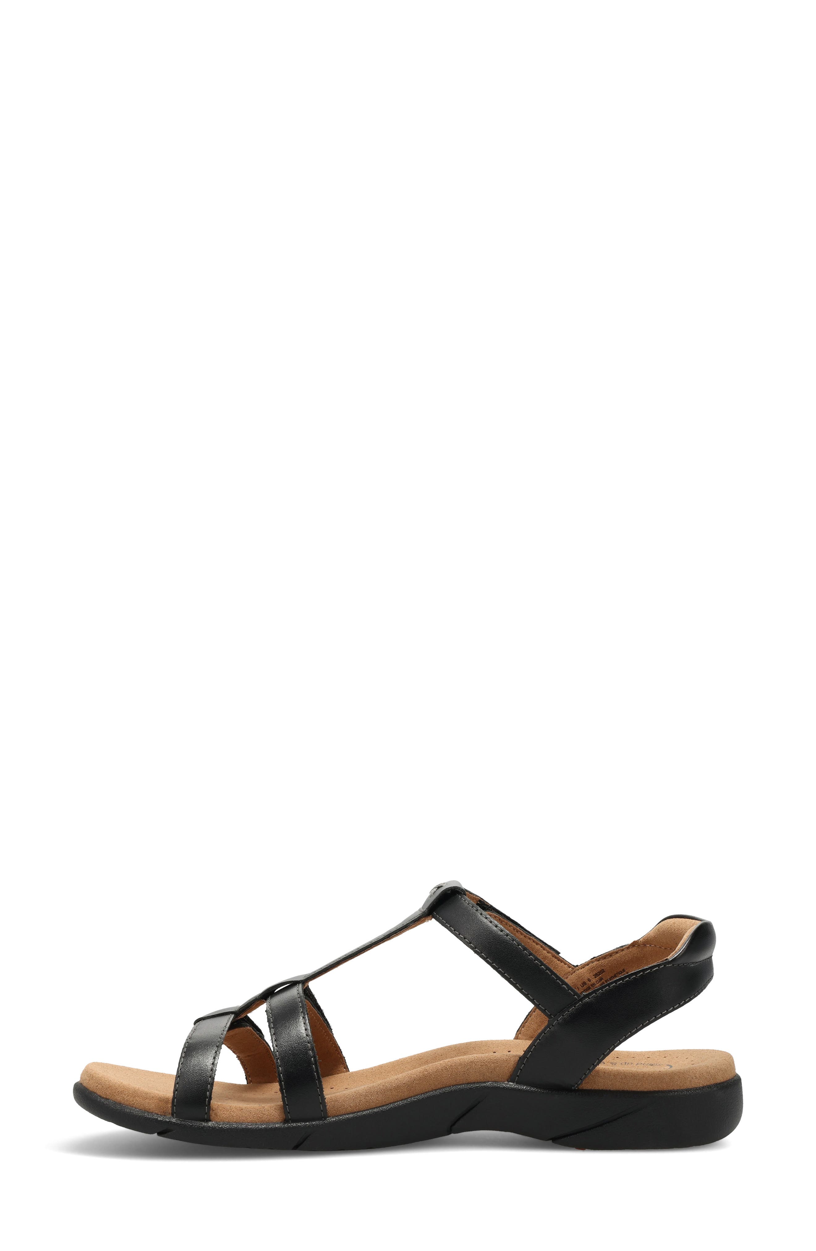 Taos Trophy 2 Sandal, Alternate, color, Black Leather
