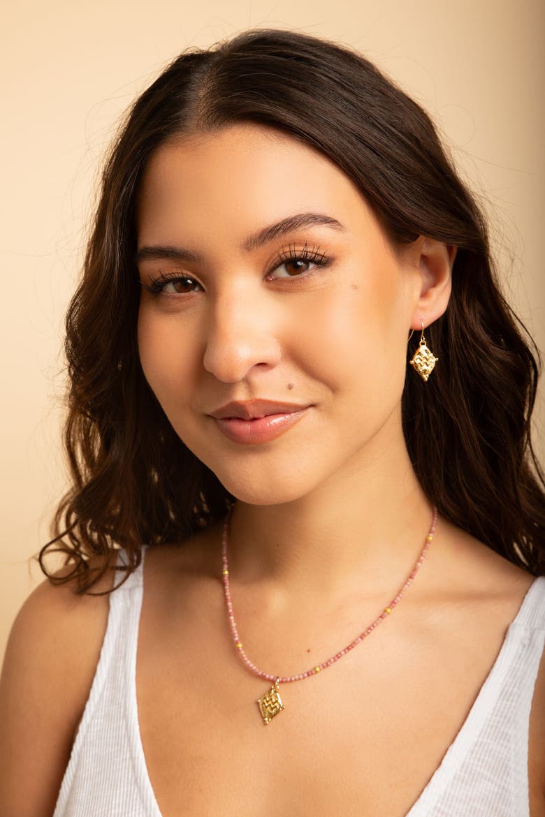 Aquarius Zodiac Gemstone Choker Necklace, Alternate, color, White