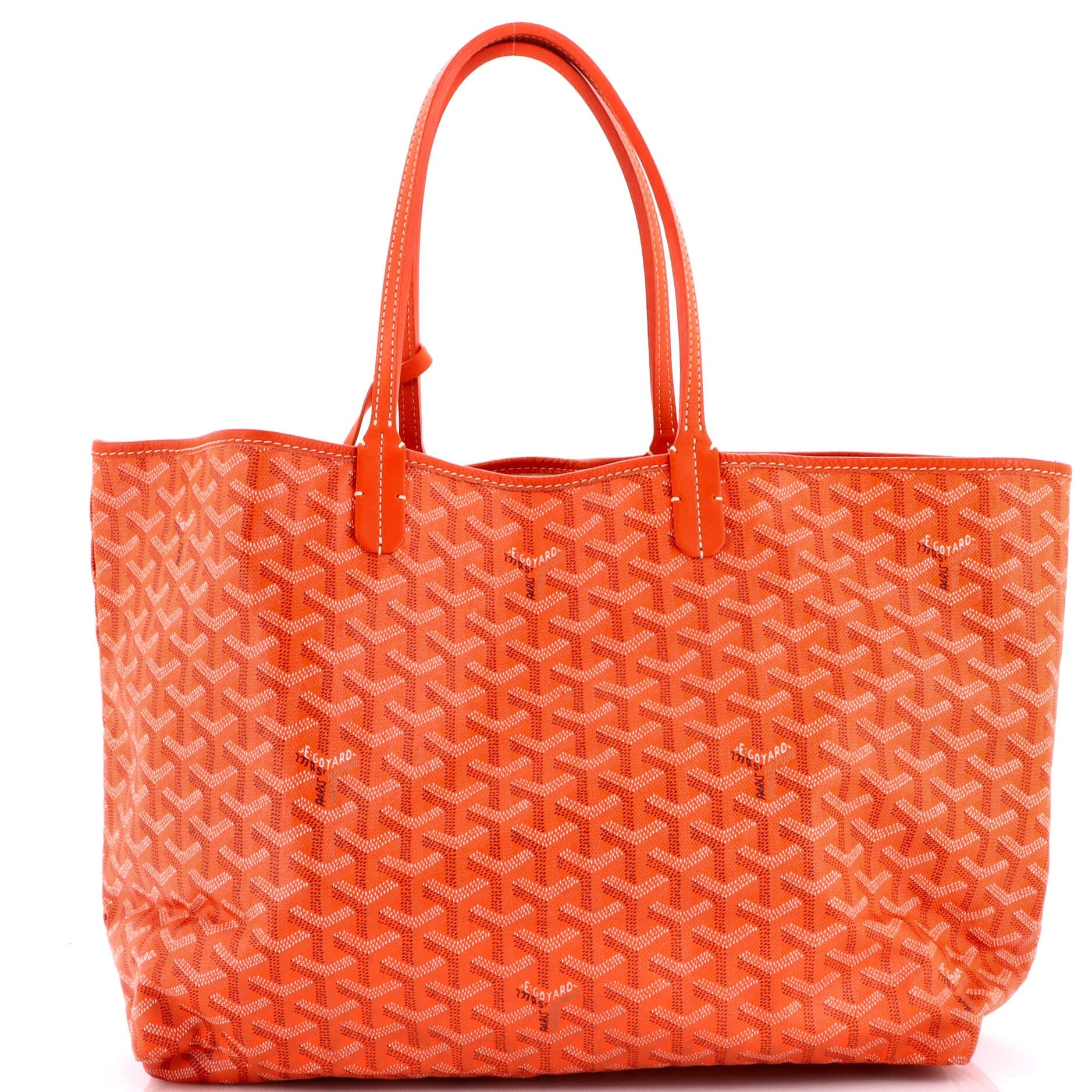 Pre-Owned Goyard Saint Louis Tote Coated Canvas PM, Main, color, Orange
