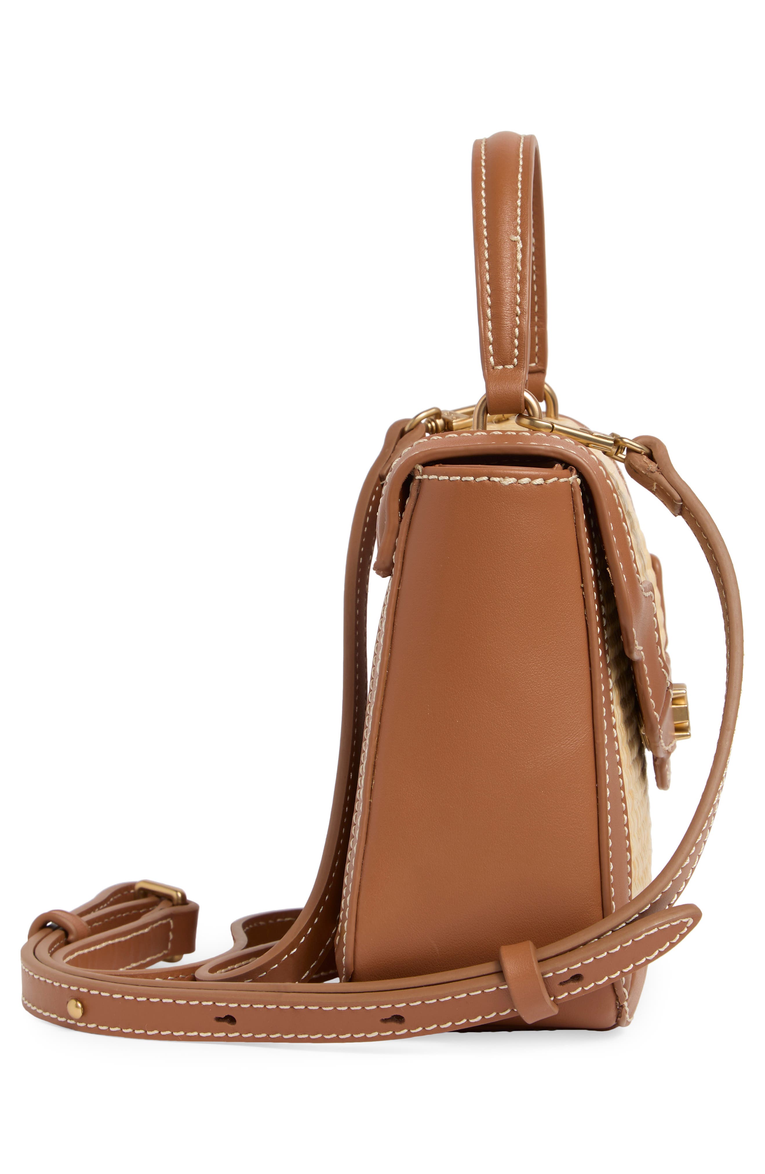 Sam Edelman Marsella Woven Top Handle Bag, Alternate, color, 