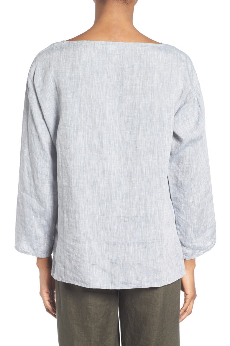Organic Linen Top, Alternate, color, CHAMBRAY