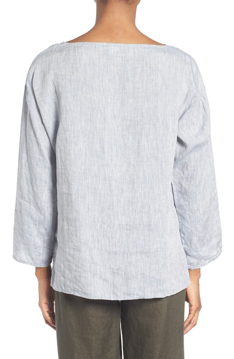 Eileen Fisher Organic Linen Top, Alternate, color, 