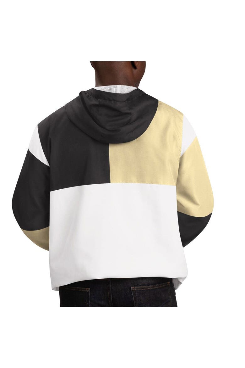 Men's G-III Sports by Carl Banks White/Black Army Black Knights Fair Catch Half-Zip Anorak Jacket, Alternate, color, White