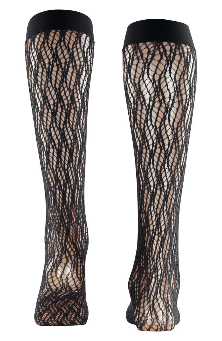 Falke Pure Shore Knee High Socks, Alternate, color, Black