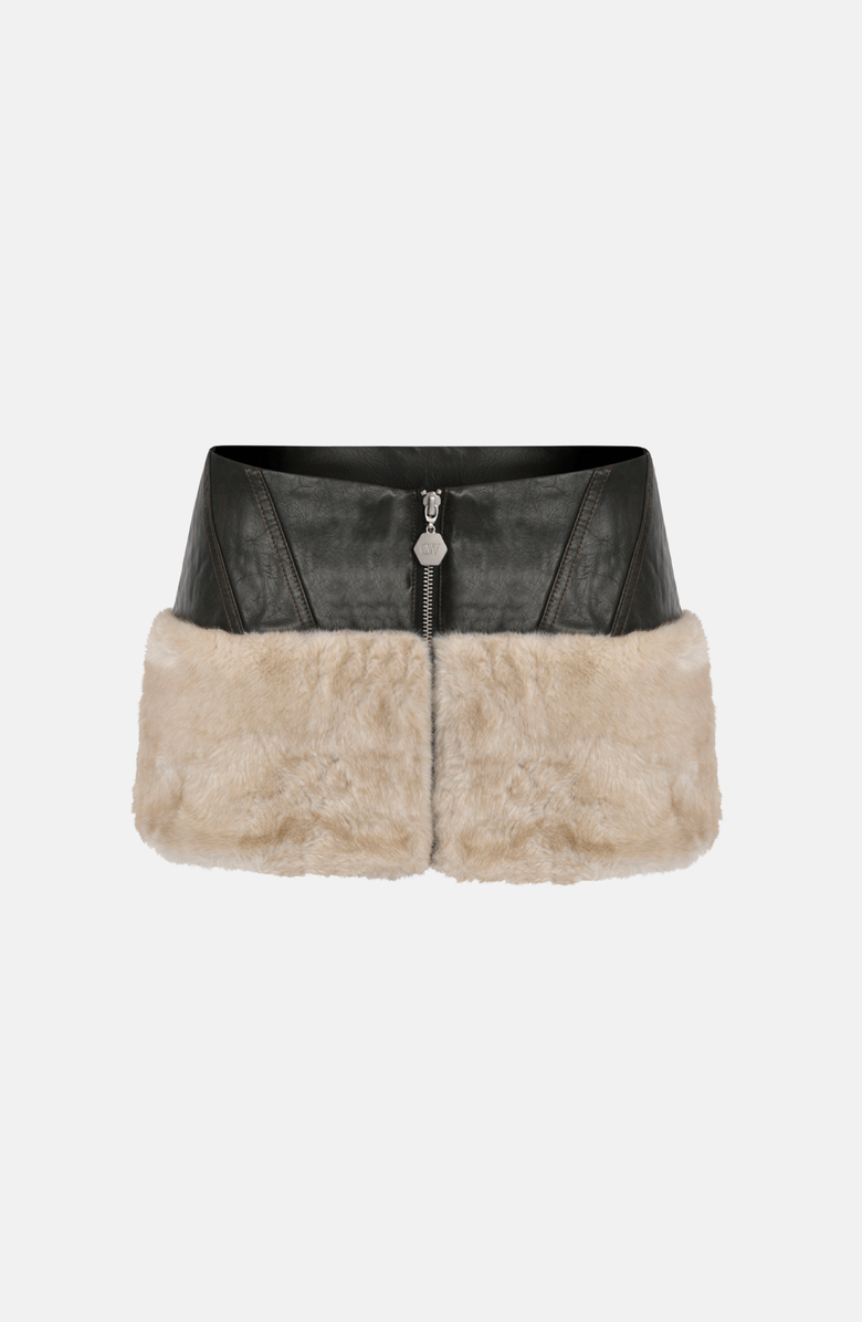 OW Collection KENDRA Skirt, Alternate, color, Distressed Black