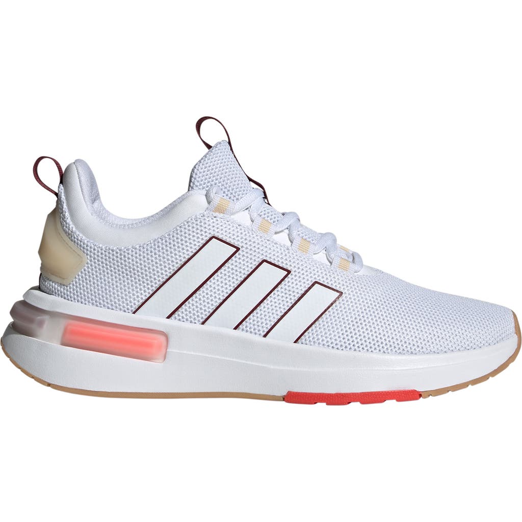 Adidas Originals Adidas Racer Tr23 Running Sneaker In White/white/bright Red