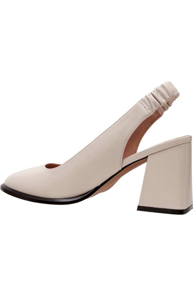 Linea Paolo Giana Block Heel Slingback Pump, Alternate, color, Cream