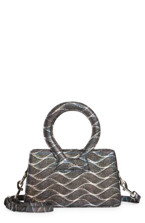 Small Ana Leather Top Handle Bag