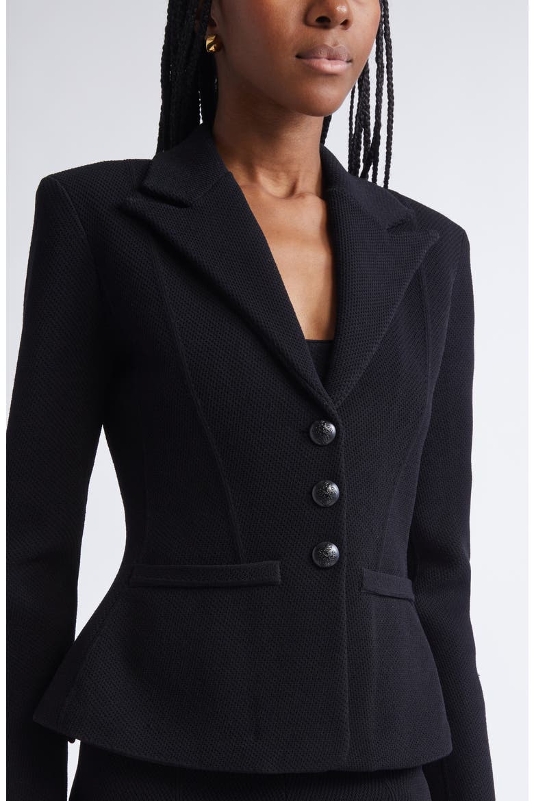 Venezia Knit Jacket, Alternate, color, BLACK