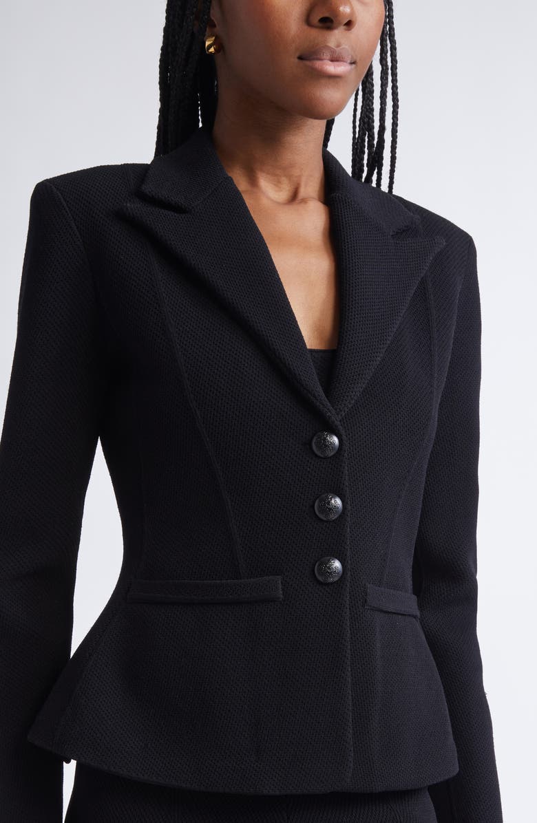 ST. JOHN Venezia Knit Jacket, Alternate, color, Black