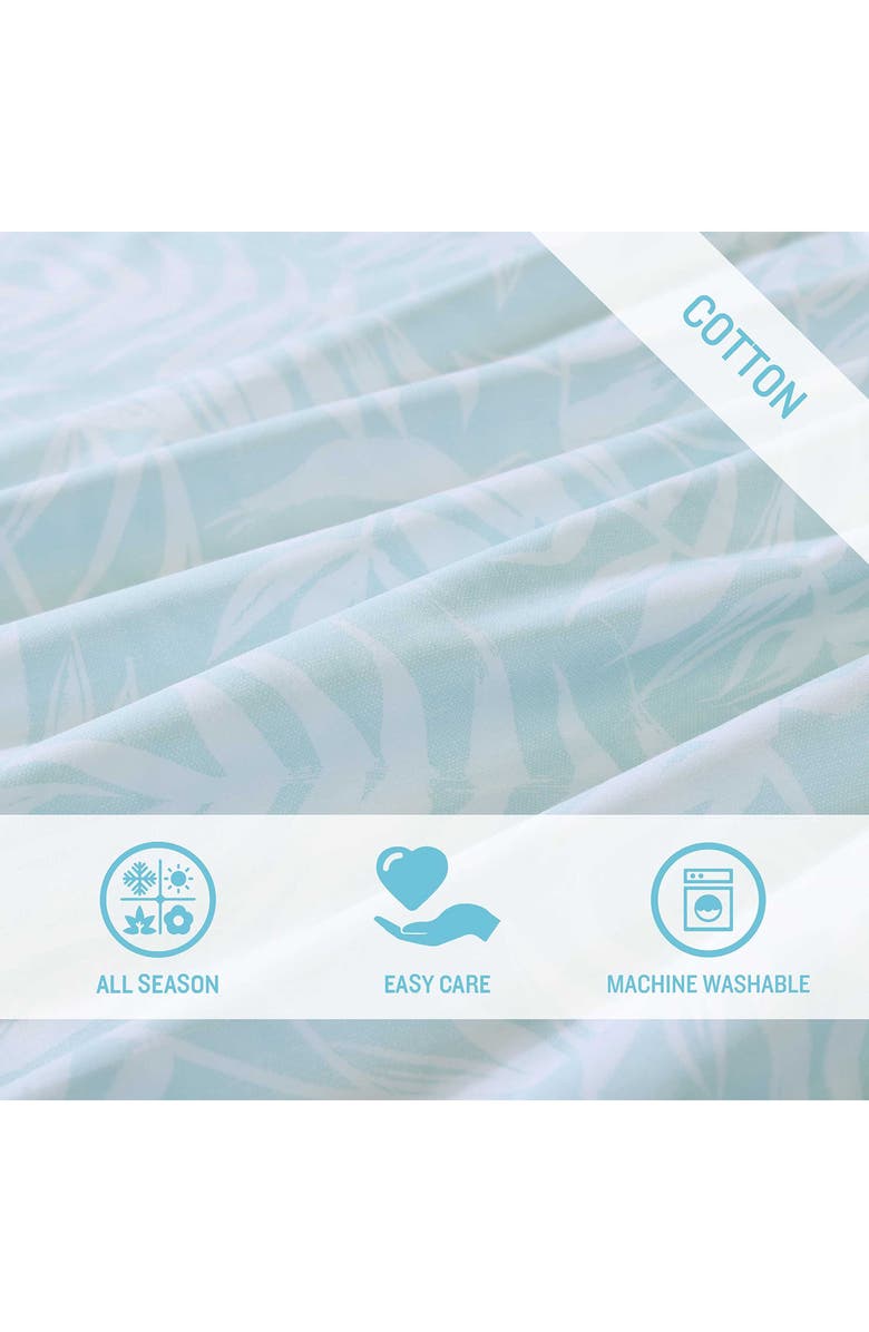 Tommy Bahama Art of Palms Cotton Duvet Cover Set, Alternate, color, Blue