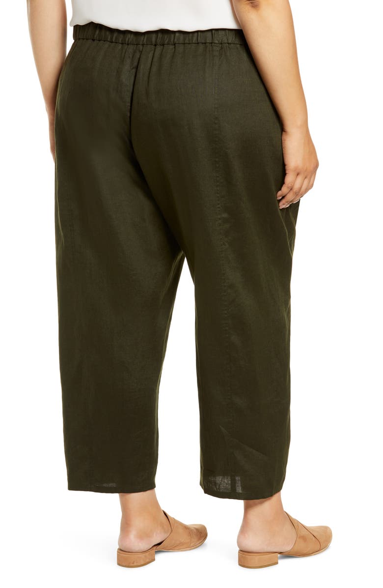 Eileen Fisher Lantern Organic Linen Ankle Pants, Alternate, color,