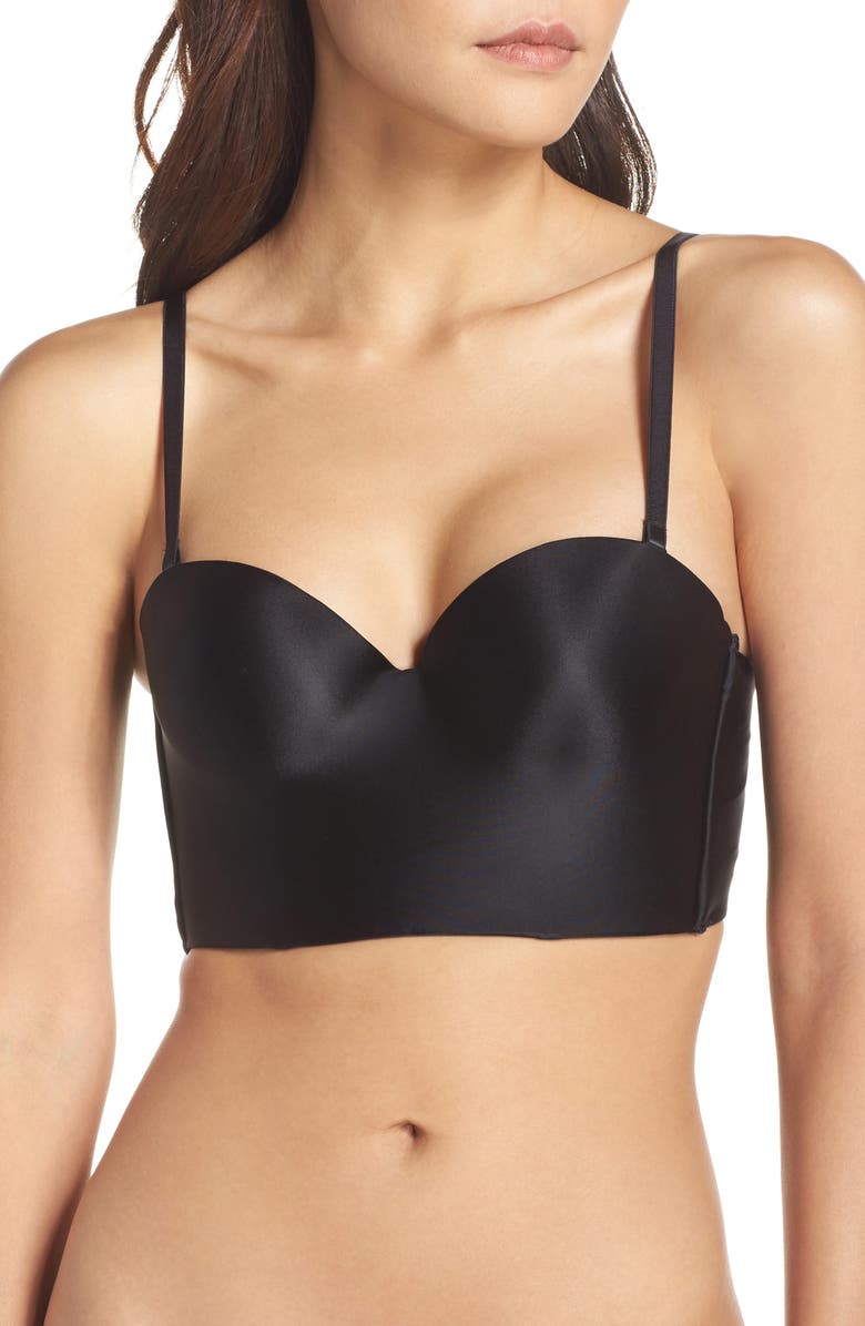 Felina Essentials Convertible Underwire Longline Push-Up Bra, Alternate, color,