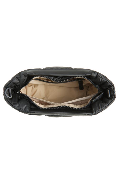 Veecollective Porter Basque Quilted Recycled Nylon Clutch In Black