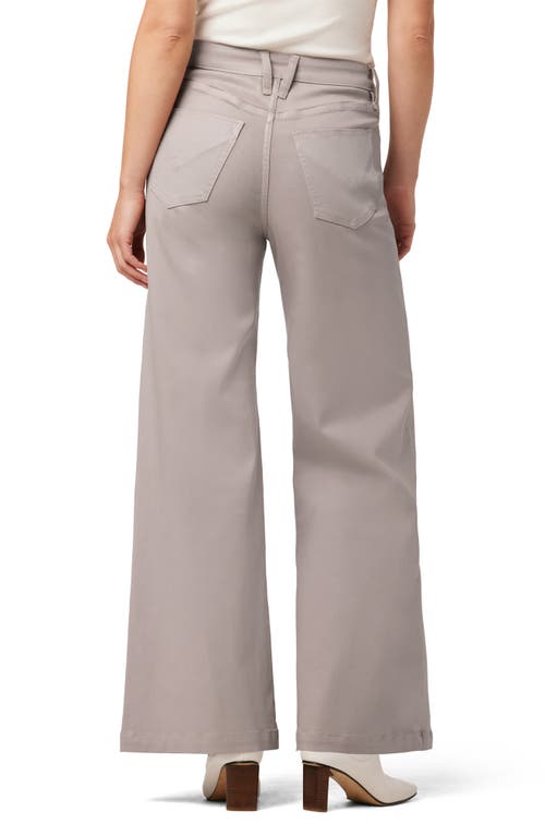 Hudson Jeans Jodie Coated Moonrock Wide Leg Jean In Coated Moonrock