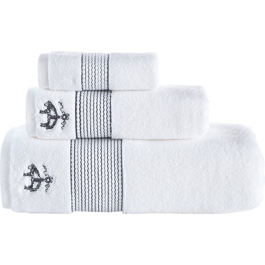 Brooks Brothers Set Of 3 Stripe Towels In Gray