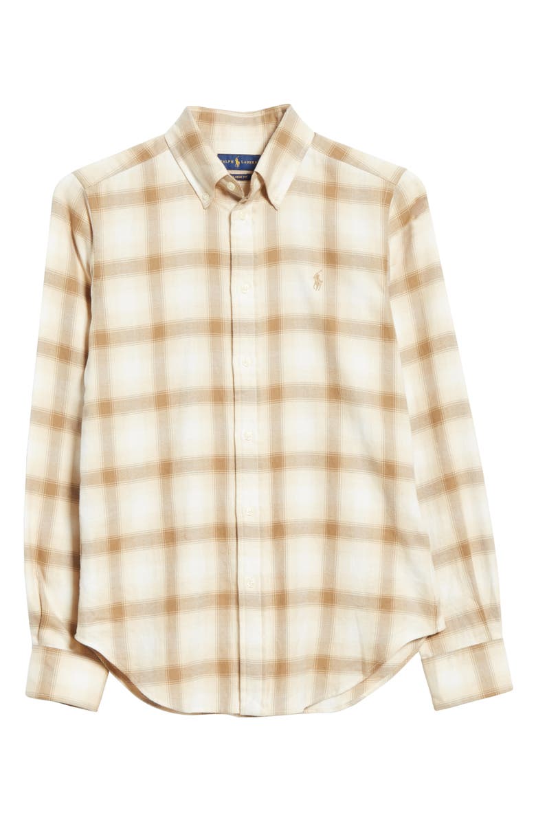 Polo Ralph Lauren Georgia Plaid Flannel Button-Down Shirt, Alternate, color, 