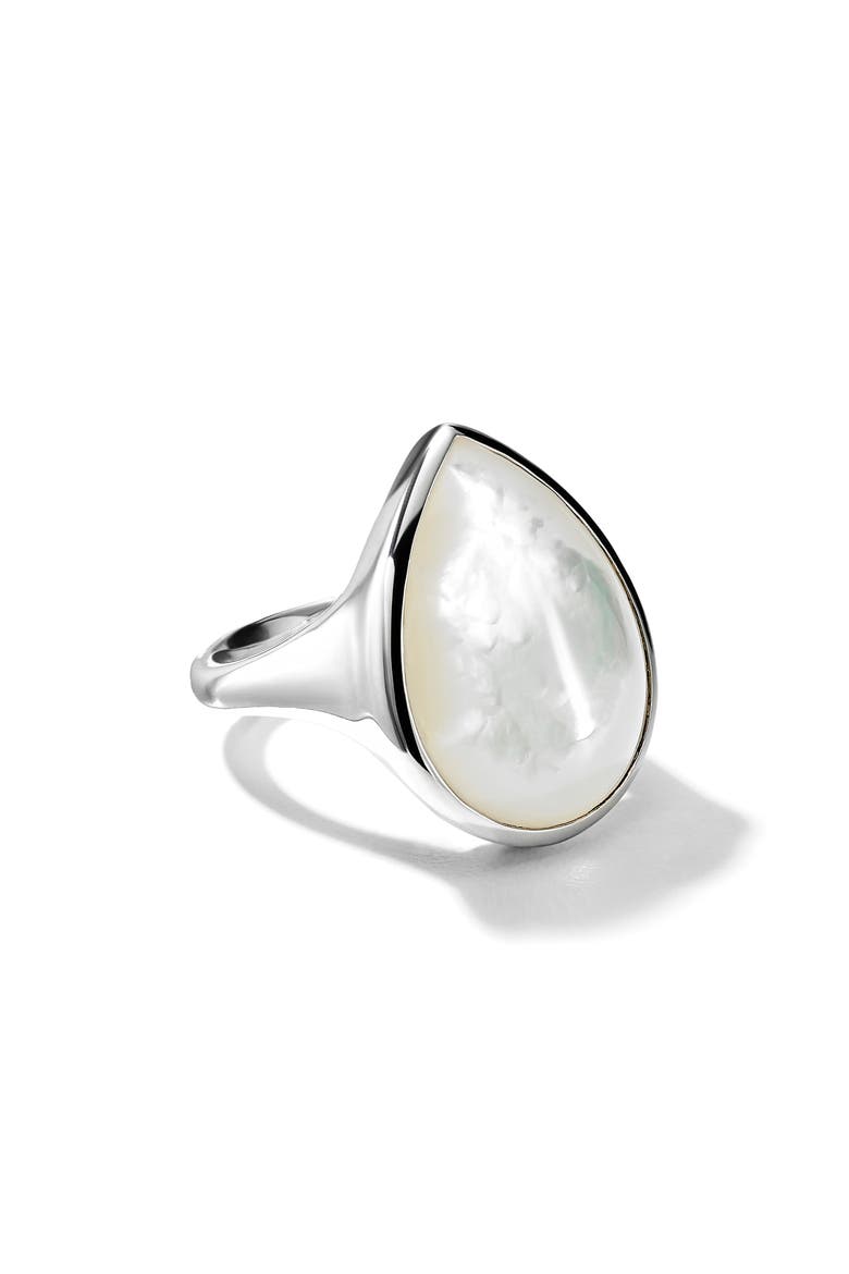 Ondine Mother-of-Pearl Ring, Main, color, SILVER