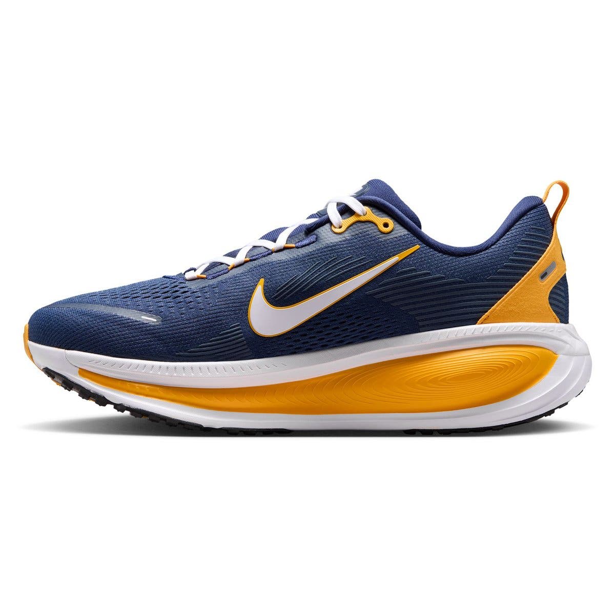 Men's Nike West Virginia Mountaineers Vomero 18 Running Shoes, Alternate, color, Navy