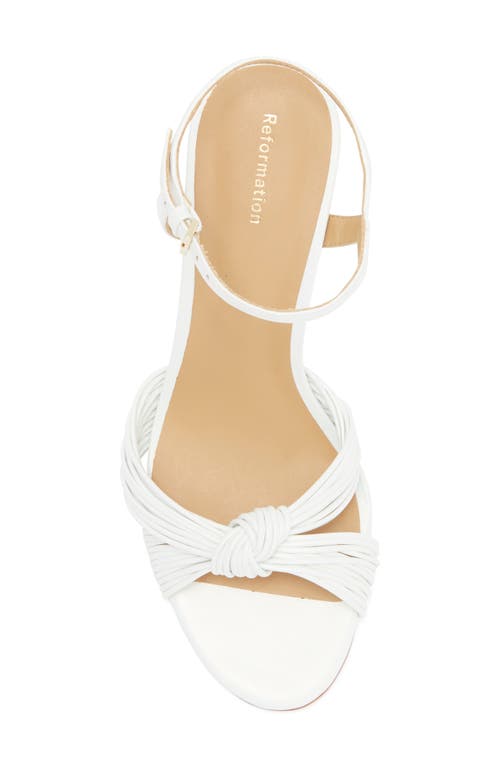 Reformation Petra Ankle Strap Cylinder Heel Sandal