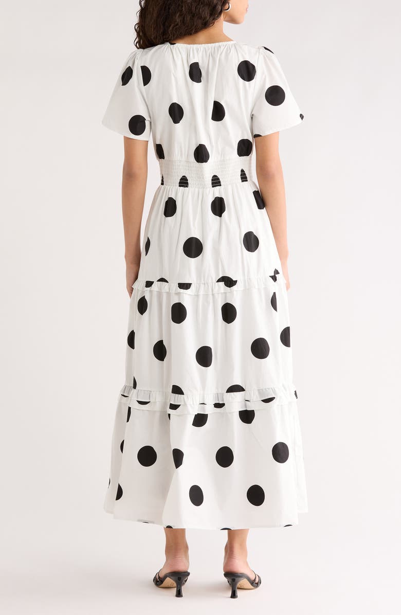 SUGARLIPS Randal Polka Dot Palmer Poplin Maxi Dress, Alternate, color, 