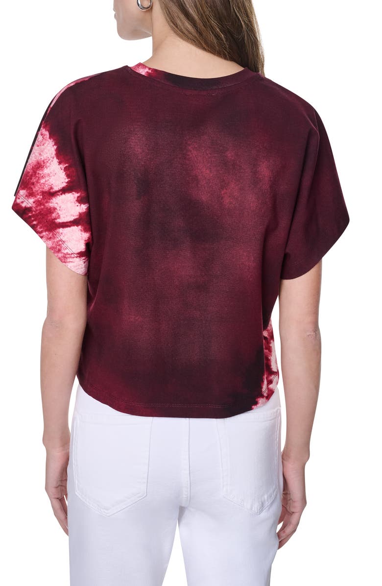 DKNY Printed Short Sleeve T-Shirt, Alternate, color, Firework Tiedye