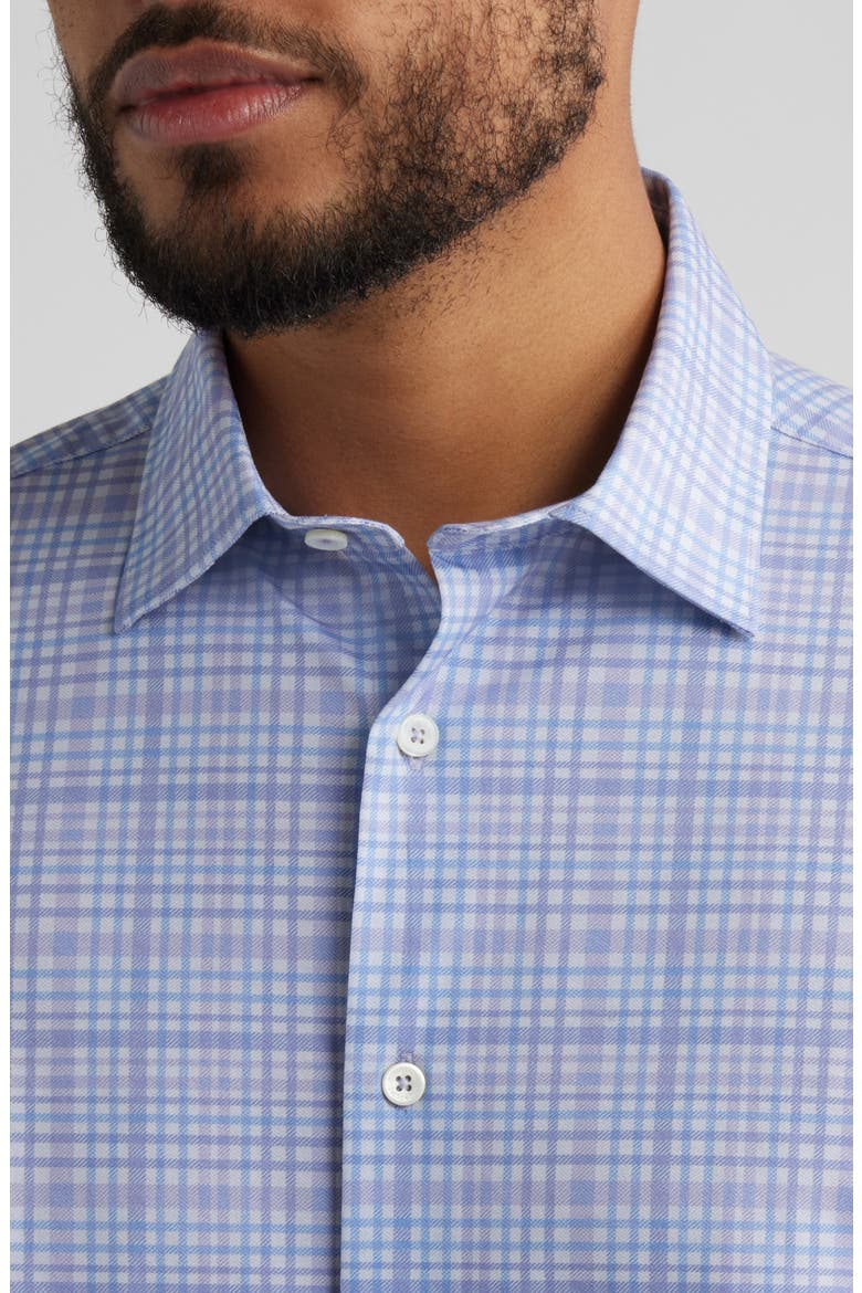 James OoohCotton® Plaid Button-Up Shirt, Alternate, color, LILAC