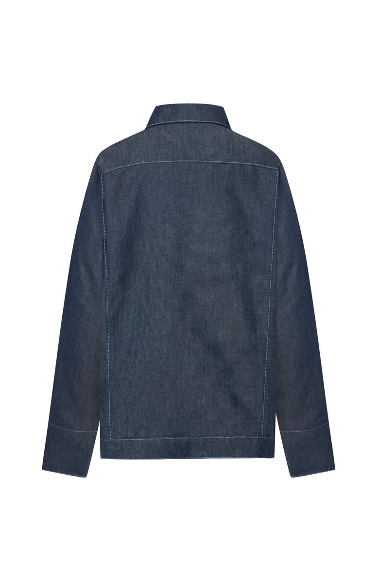 Jendue US Timeless Denim Jacket - Classic & Durable Outerwear, Alternate, color, Deep Blue